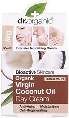 Дневной крем для лица Dr. Organic Coconut Oil, 50 мл цена и информация | Кремы для лица | kaup24.ee