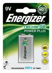 Energizer 175mAh NiMH 9V Rechargeable, 1 tk. hind ja info | Patareid | kaup24.ee