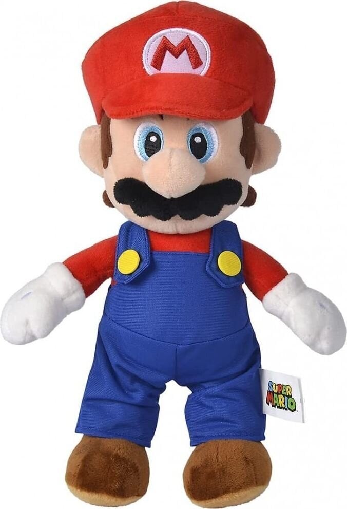 Plüüsist mänguasi Super Mario, 30 cm hind ja info | Pehmed mänguasjad | kaup24.ee