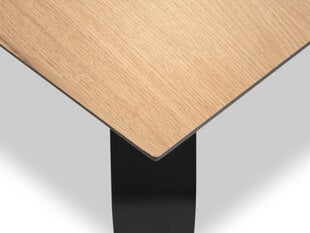 Стол Micadoni Home Sono, 160x90 см, коричневый/черный цена и информация | Кухонные и обеденные столы | kaup24.ee