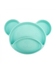 Силиконовая тарелка с отделениями Canpol Babies Bear, 51/401, синяя цена и информация | Детский столовый сервиз | kaup24.ee