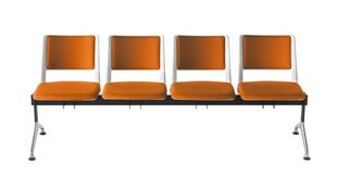 Скамья для ожидания 4-местная Wood Garden Benches Rave, оранжевая цена и информация | Офисные кресла | kaup24.ee