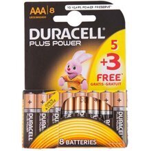 Duracell Plus Power MN2400 AAA (LR03), 8-pack цена и информация | Батерейки | kaup24.ee