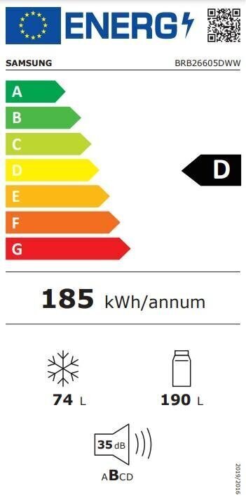 Integreeritav külmik Samsung BRB26605DWW цена и информация | Külmkapid | kaup24.ee