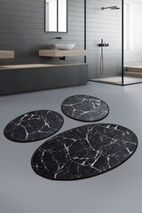 Vannitoavaipade komplekt Marble, 3 tk. цена и информация | Аксессуары для ванной комнаты | kaup24.ee