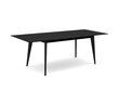 Kokkupandav laud Micadoni Home Gran, 120x80 cm, must hind ja info | Köögi- ja söögilauad | kaup24.ee