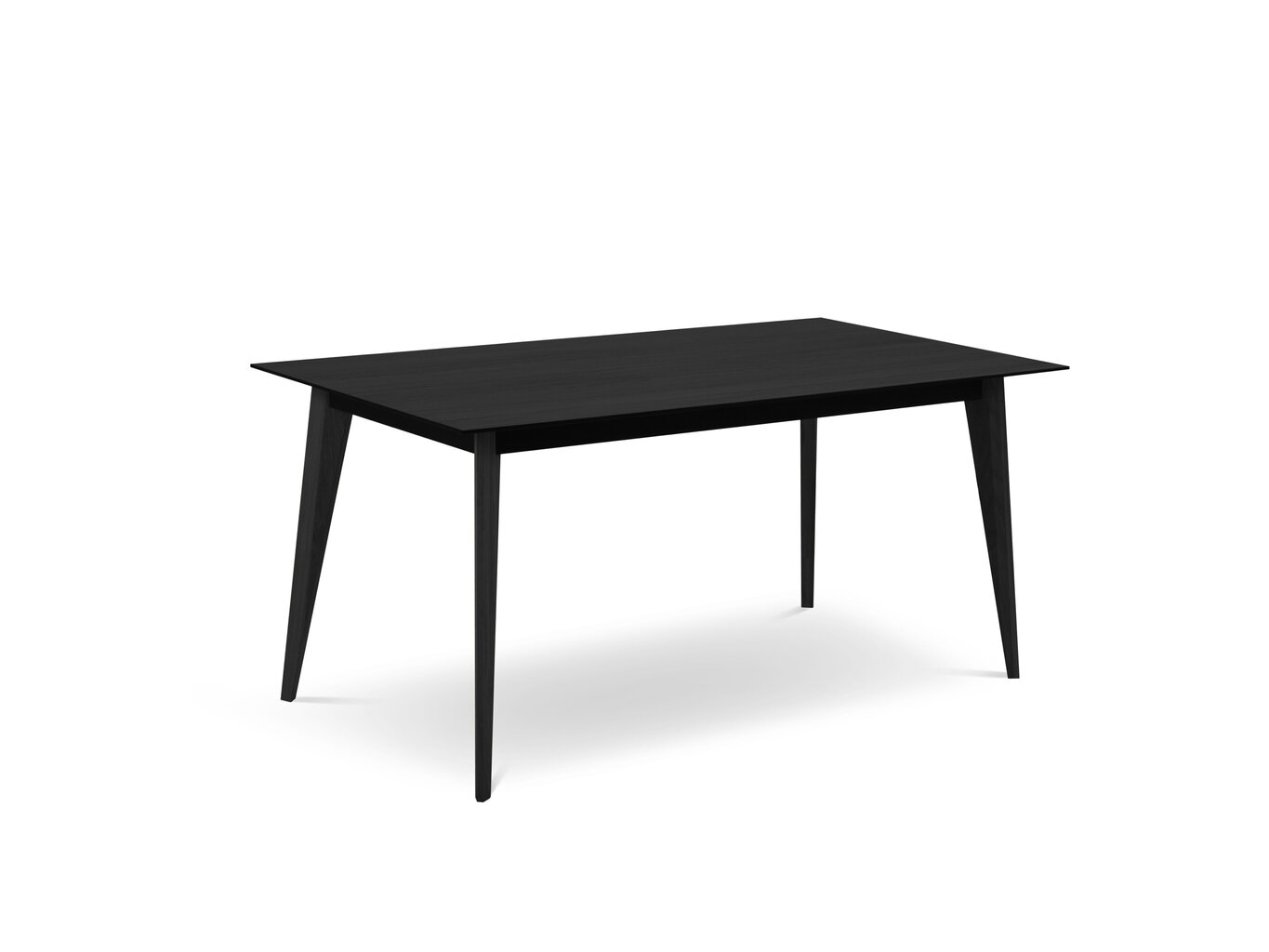 Kokkupandav laud Micadoni Home Gran, 120x80 cm, must hind ja info | Köögi- ja söögilauad | kaup24.ee