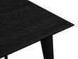 Kokkupandav laud Micadoni Home Gran, 160x90 cm, must hind ja info | Köögi- ja söögilauad | kaup24.ee