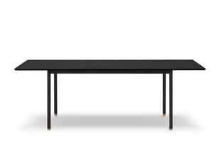 Kokkupandav laud Micadoni Home Kavir, 120x80 cm, must hind ja info | Köögi- ja söögilauad | kaup24.ee