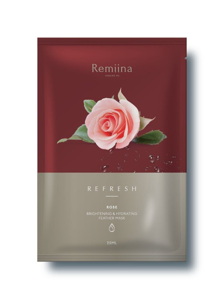 Remiina ROOSIGA kirgastav ja niisutav nähtamatu näomask – ROSE Brightening & Hydrating Invisible Facial Mask, 25ml hind ja info | Näomaskid, silmamaskid | kaup24.ee