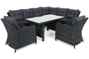 Комплект уличной мебели California R, темно-серый цена и информация | Комплекты уличной мебели | kaup24.ee