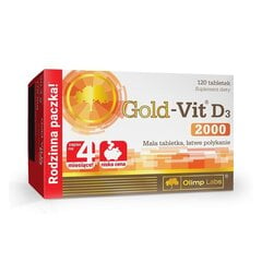 Olimp Olimp Gold-Vit D3 2000 120 Tabl hind ja info | Vitamiinid, toidulisandid, preparaadid tervise heaoluks | kaup24.ee