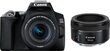 Canon EOS 250D (Black) + EF-S 18-55mm f/4-5.6 IS STM + EF 50mm f/1.8 STM hind ja info | Fotoaparaadid | kaup24.ee