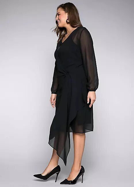 Naiste kleit Sheego 151-364, must hind ja info | Kleidid | kaup24.ee