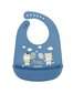 Silikoonist pudipõll taskuga Canpol Babies Bonjour Paris, navy blue, 74/027_blu hind ja info | Pudipõlled | kaup24.ee