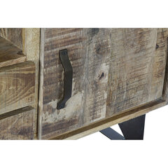 TV-mööbel DKD Home Decor Must Metall Mangopuit (150 x 40 x 52.5 cm) hind ja info | TV alused | kaup24.ee