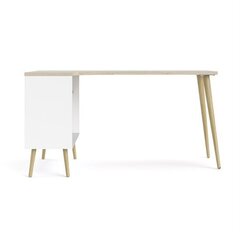Письменный стол Tvilum Oslo, белый/коричневый цена и информация | Компьютерные, письменные столы | kaup24.ee