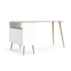 Письменный стол Tvilum Oslo, белый/коричневый цена и информация | Компьютерные, письменные столы | kaup24.ee