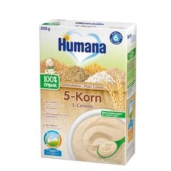 Humana Bio 5 teravilja puder 200g цена и информация | Каши | kaup24.ee