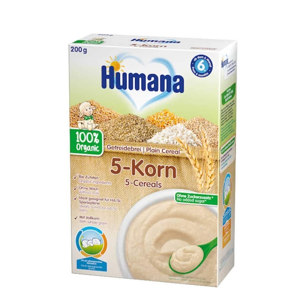 Humana Bio 5 teravilja puder 200g hind ja info | Pudrud | kaup24.ee