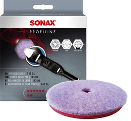 Hübriid lambanahast poleerimislapp Sonax 143 DA hind ja info | SONAX Autokaubad | kaup24.ee