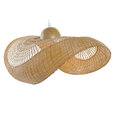 Потолочный светильник DKD Home Decor Бамбук Соломенная шляпа с большими полями (55 x 55 x 19 cm)