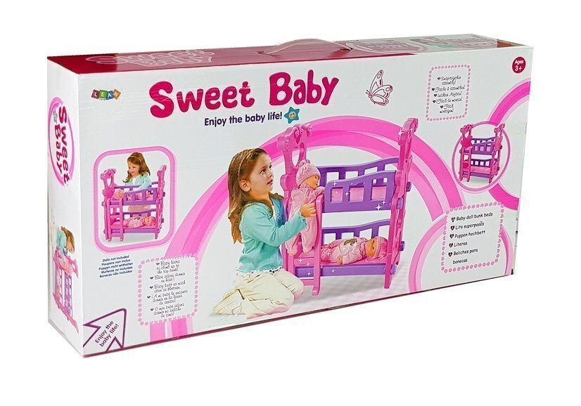 Narivoodi nukkudele. Roosa цена и информация | Tüdrukute mänguasjad | kaup24.ee