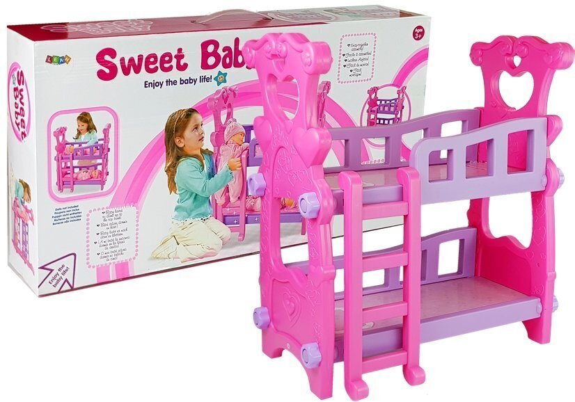 Narivoodi nukkudele. Roosa цена и информация | Tüdrukute mänguasjad | kaup24.ee