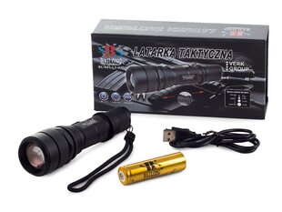 Bailong Tactical USB LED-taskulamp CREE XM-L3-U3 hind ja info | Valgustid ja lambid | kaup24.ee