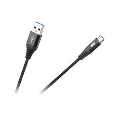 USB kaabel - USB tüüp C, 100 cm must цена и информация | Кабели и провода | kaup24.ee