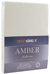 Kummiga voodilina DecoKing jersey Amber Ecru 180x200 cm hind ja info | Voodilinad | kaup24.ee