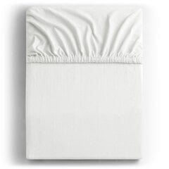 DecoKing jersey Amber White kummiga lina madratsi jaoks, 160x200 cm цена и информация | Простыни | kaup24.ee