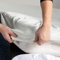 DecoKing jersey Amber White kummiga lina madratsi jaoks, 160x200 cm цена и информация | Voodilinad | kaup24.ee