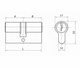 Lukusüdamik Medos 40/45 hind ja info | Lukud | kaup24.ee