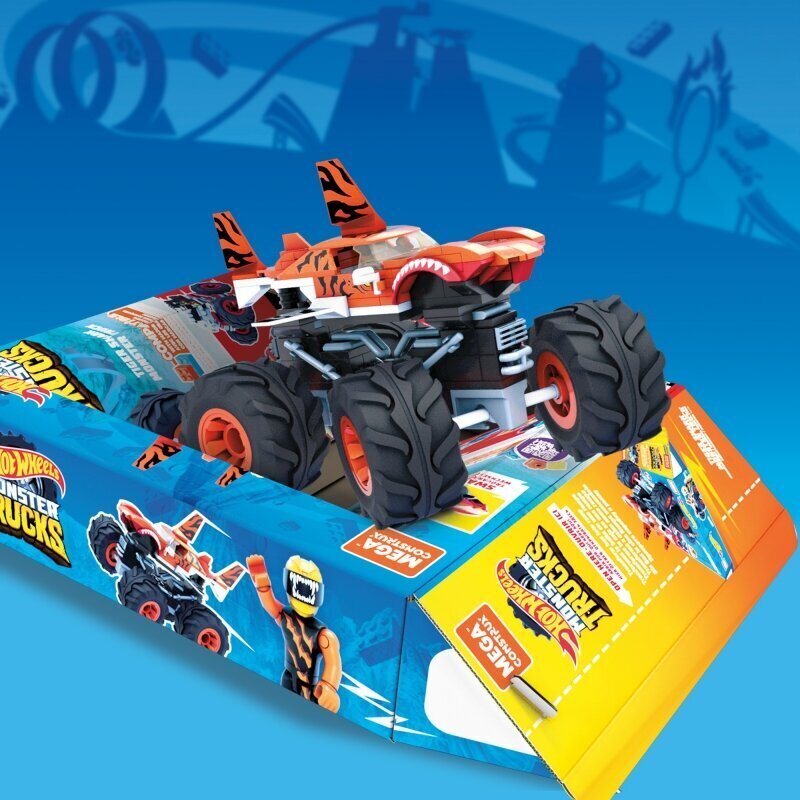 Konstruktor Tiigerhai Mega Construx Hot Wheels, GVM26 hind ja info | Klotsid ja konstruktorid | kaup24.ee