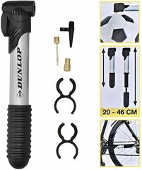 Teleskoop-käsirattapump Dunlop Mini 120 psi (8 bar) цена и информация | Насосы для велосипеда | kaup24.ee