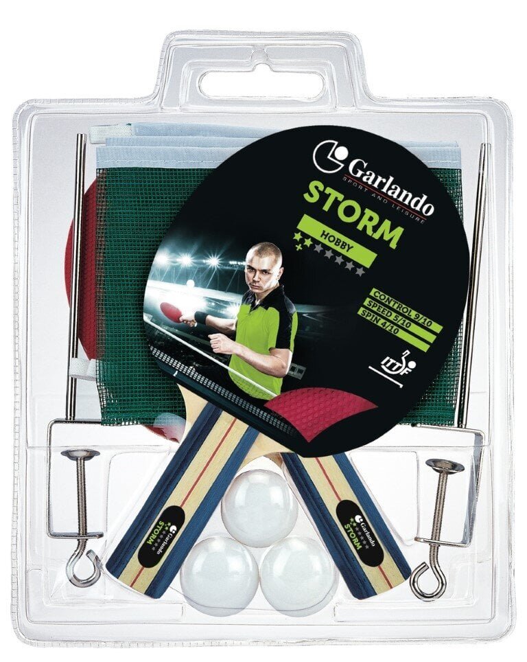 Lauatennise komplekt Garlando Storm Plus 2C4-55 ITTF hind ja info | Lautennise reketid ja reketi kotid | kaup24.ee