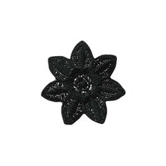 Приклеиваемый мотив черный цветок цена и информация | Принадлежности для шитья | kaup24.ee