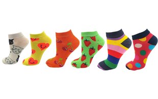 Naiste sokid Crazy socks, 6 tk. hind ja info | Naiste sokid | kaup24.ee