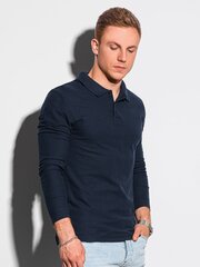 рубашка с длинными рукавами l132 - темно-синяя цена и информация | Мужские футболки | kaup24.ee