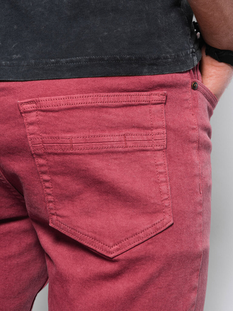 Meeste teksad Ombre P1058 punane hind ja info | Meeste püksid | kaup24.ee