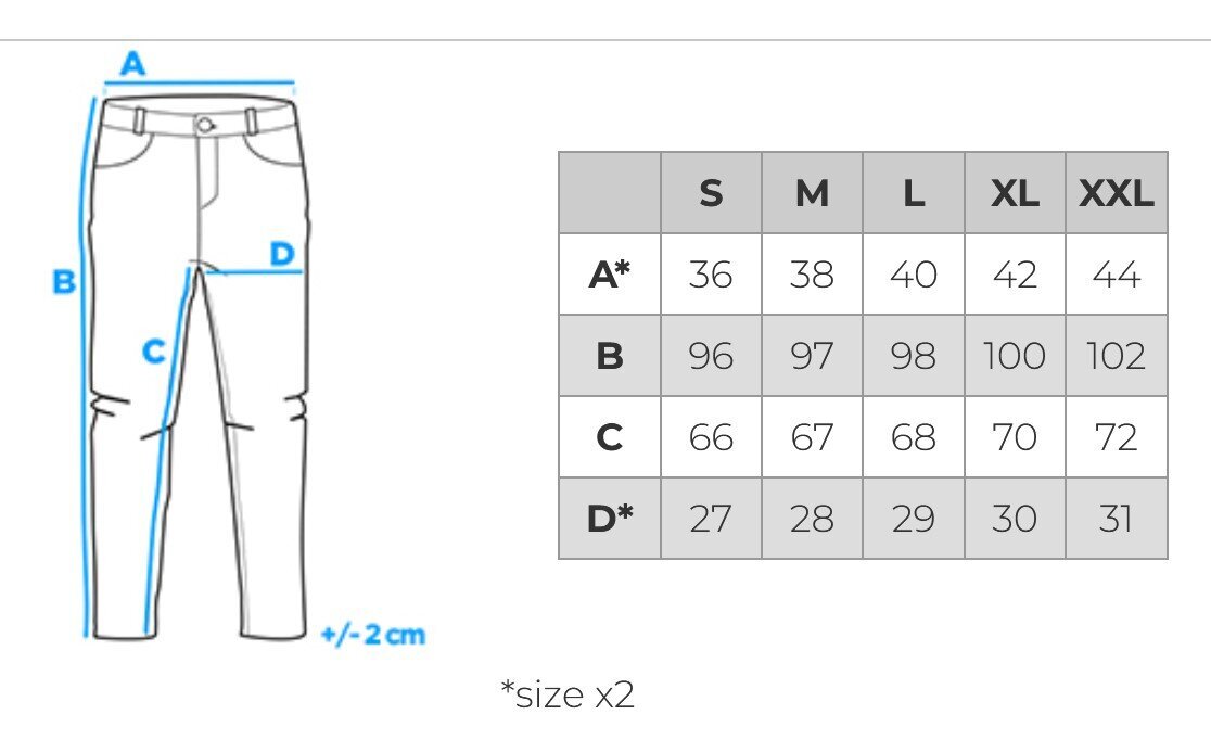 Meeste teksad Ombre P1058 must цена и информация | Meeste püksid | kaup24.ee