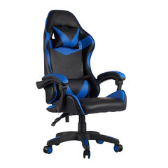 Игровое кресло Gift Decor, черно-синее цена и информация | Офисные кресла | kaup24.ee