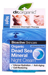 Looduslik öökreem Dr. Organic Dead Sea Mineral 50 ml hind ja info | Näokreemid | kaup24.ee