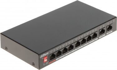 Switch|DAHUA|PFS3010-8ET-96-V2|Desktop/pedestal|PoE ports 8|96 Watts|DH-PFS3010-8ET-96-V2 цена и информация | Lülitid (Switch) | kaup24.ee