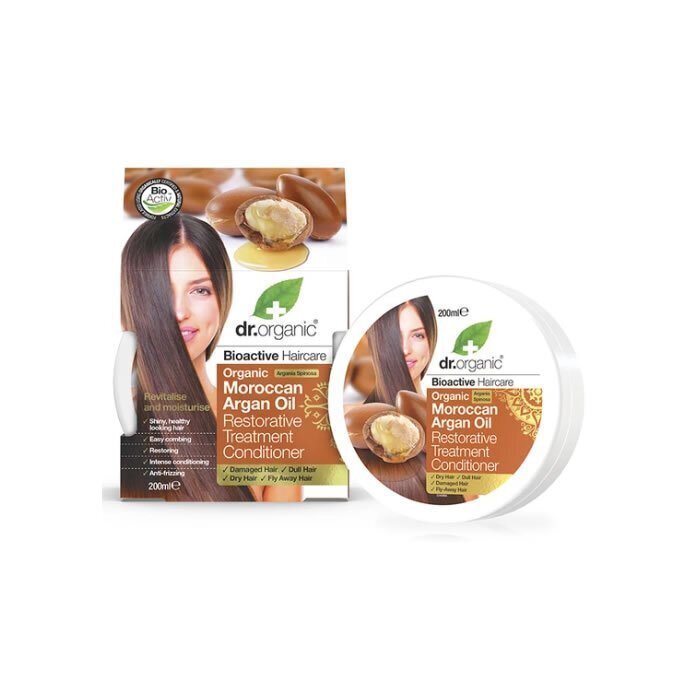 Dr. Organic Argaaniaõli juuksemask 200 ml hind ja info | Juuksepalsamid | kaup24.ee