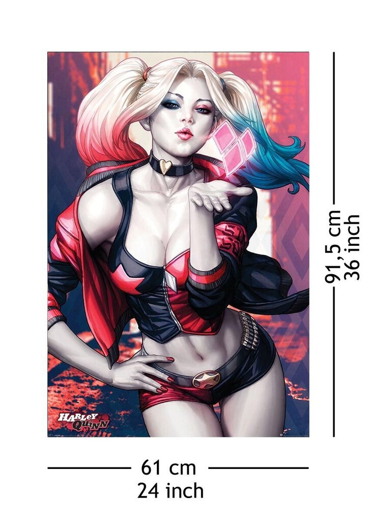 Harley Quinn Batmani suudlus – plakat 61 x 91,5 cm цена и информация | Fännitooted mänguritele | kaup24.ee