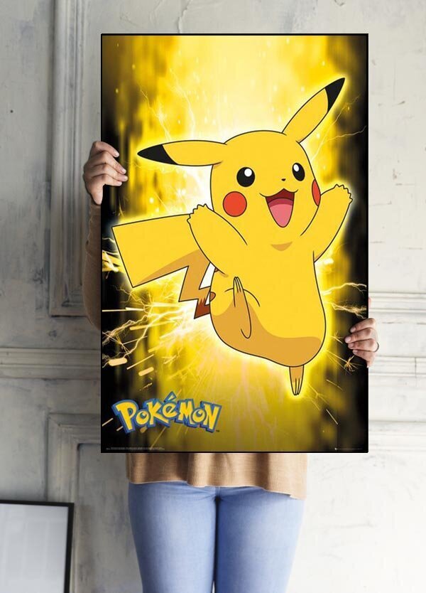 Pokemon Pikachu välk – plakat 61 x 91,5 cm hind ja info | Fännitooted mänguritele | kaup24.ee