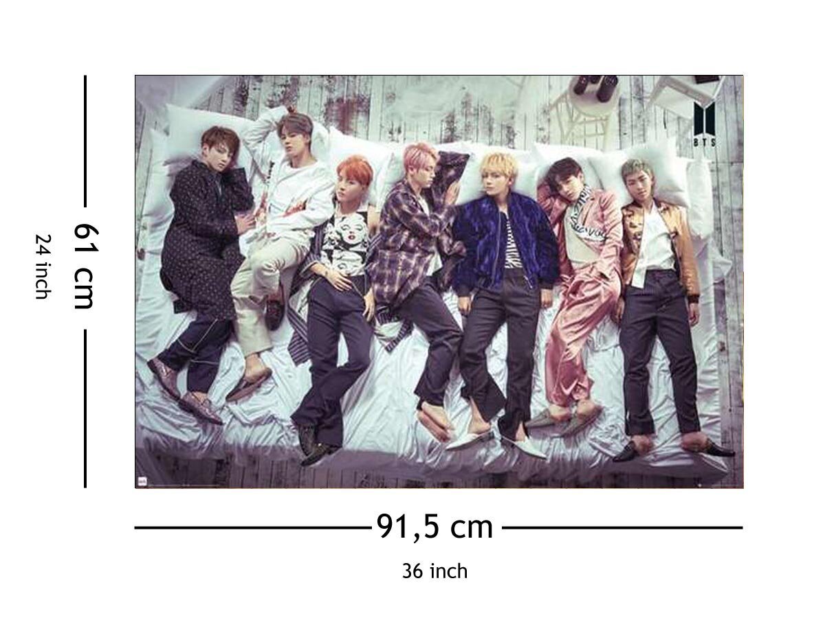 BTS Sleepyheads – plakat 91,5 x 61 cm hind ja info | Seinapildid | kaup24.ee