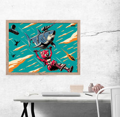 Fortnite Laser Shark - плакат 91,5x61 cm цена и информация | Картины, живопись | kaup24.ee